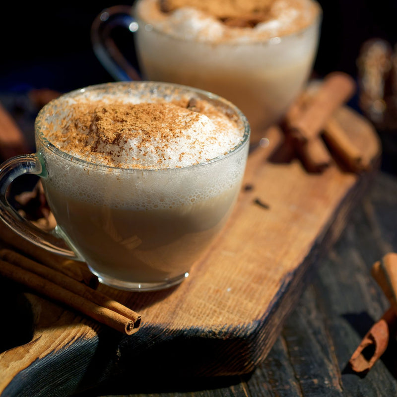 Cinnamon Caramel Oat Latte - With Espresso Or Dark Coffee