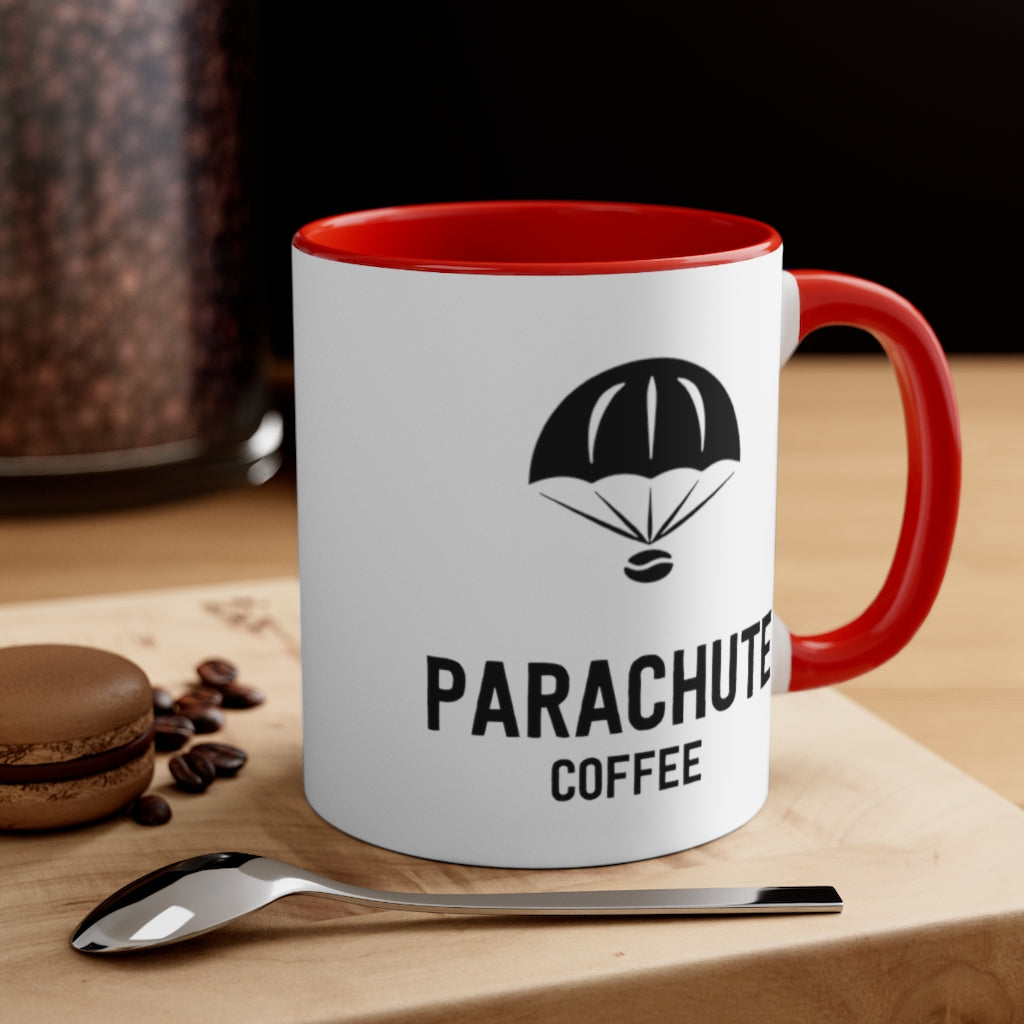*NEW!* Parachute Ceramic Coffee Mug - Red Accent, 11oz