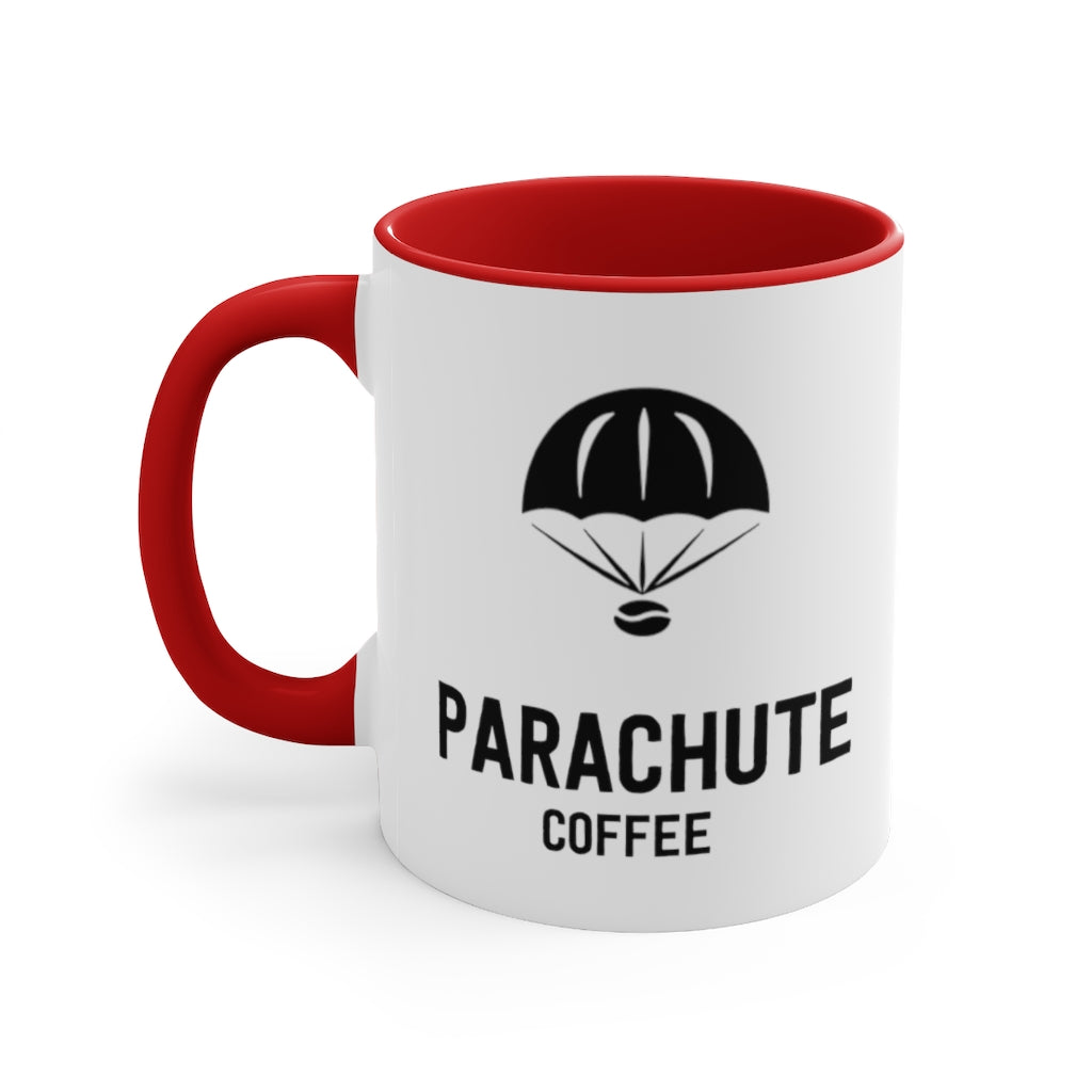 *NEW!* Parachute Ceramic Coffee Mug - Red Accent, 11oz